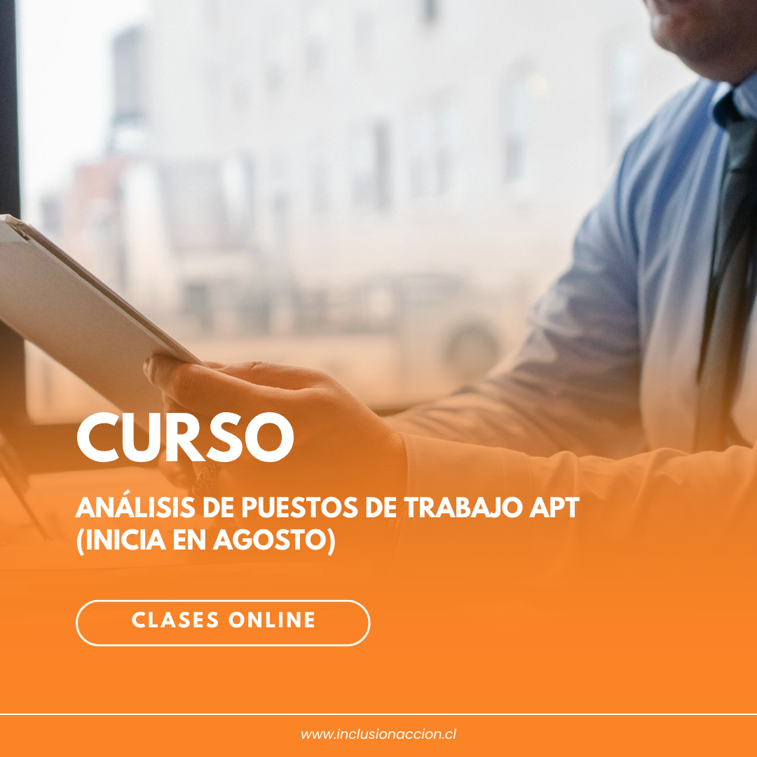 Curso Análisis de puestos de trabajo APT (inicia en agosto)